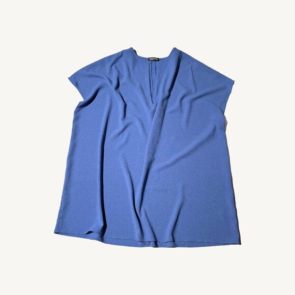 American Apparel Cobalt Blue V-Neck Comfortable Dress Size M/L - Picture 1 of 12
